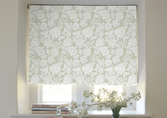 Shabby Chic by Rachel Ashwell Stipple, Sage - Twist&Fit Roman Blind - Image 3